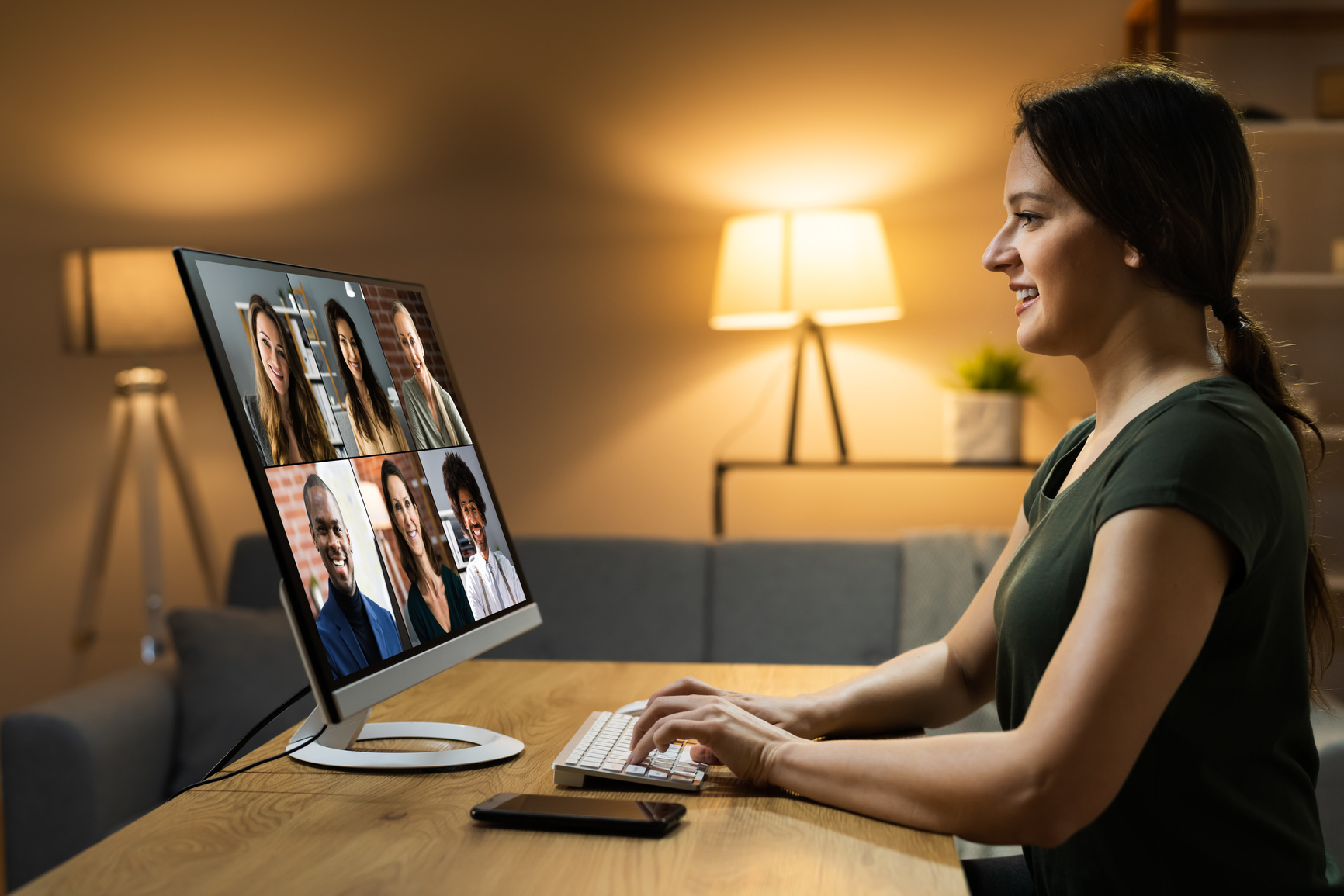 Remote Learning Video Conference Business Call